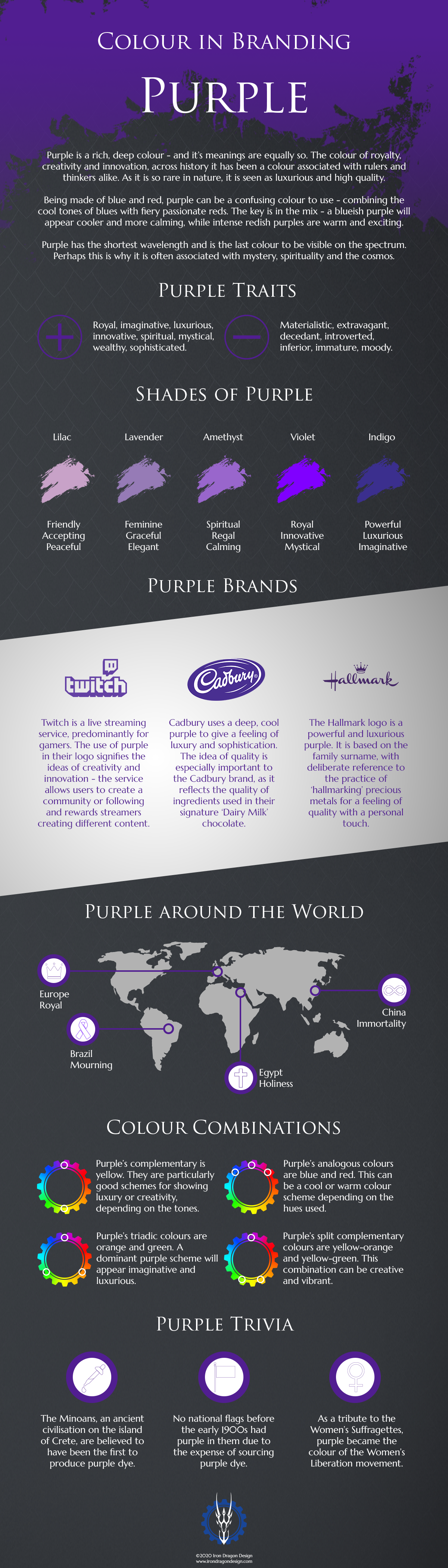 Purple Logo: The power of purple color in designing