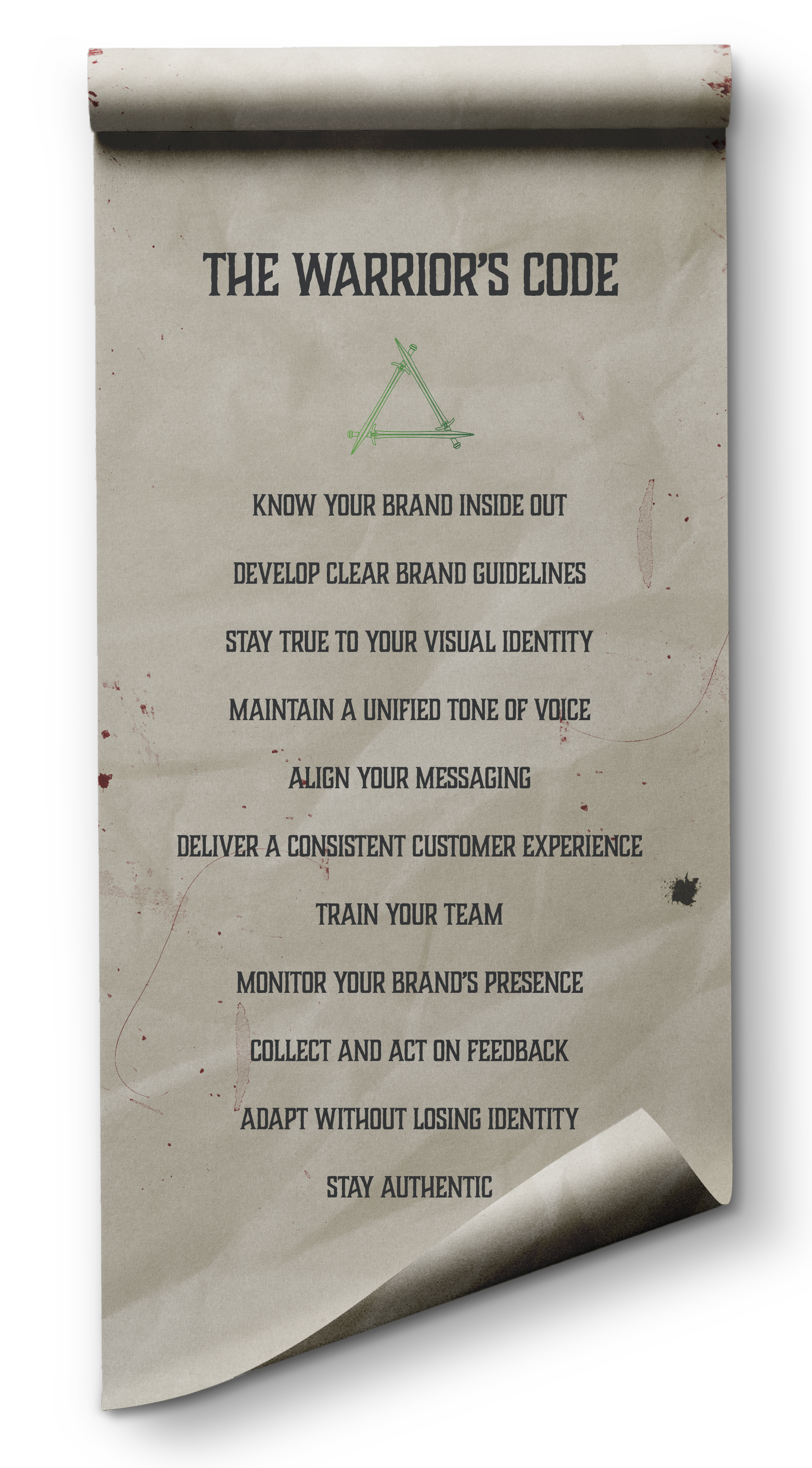 The Warrior's code - Rules for brand consistency